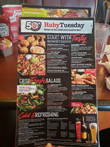 Menu Ruby Tuesday - 1