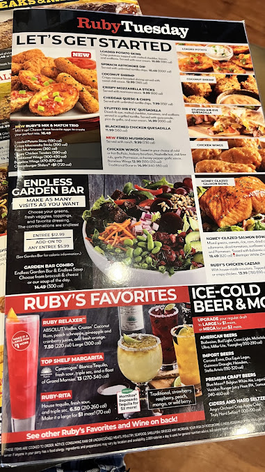 Menu Ruby Tuesday - 3