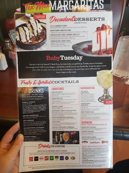 Menu Ruby Tuesday - 6