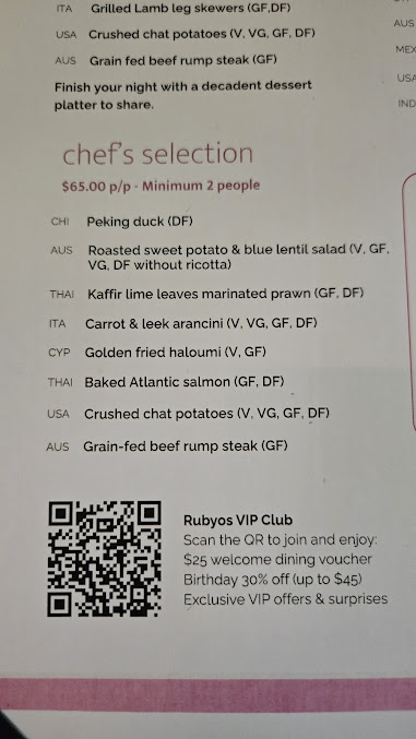 Menu Rubyos Restaurant & Bar - 5
