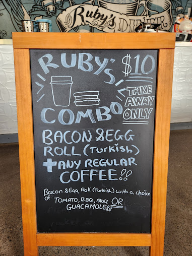 Menu Ruby's Diner Cafe Waverley - 9