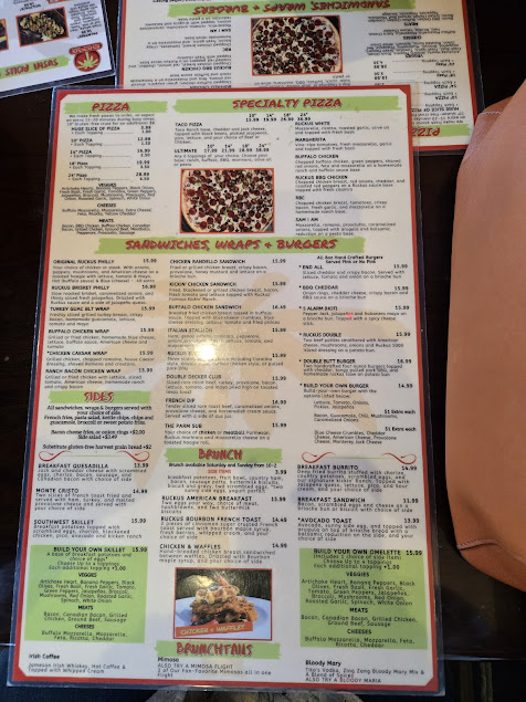 Menu Ruckus Pizza Pasta And Spirits - 2
