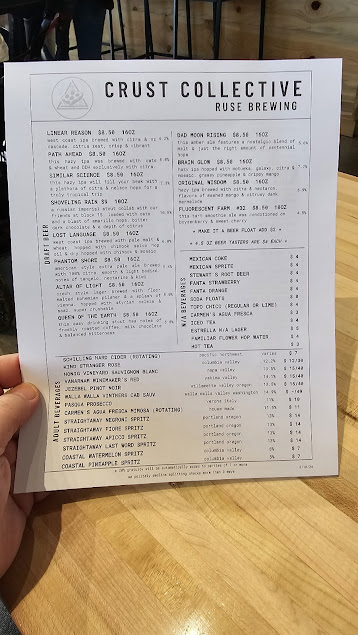 Menu Ruse Crust Collective Vancouver Waterfront - 0