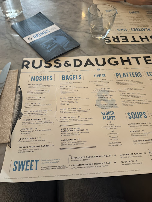 Menu Russ & Daughters Cafe - 5