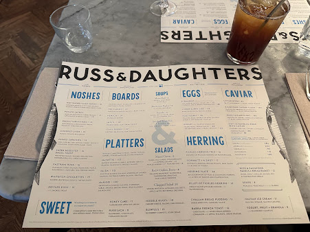 Menu Russ & Daughters Cafe - 7