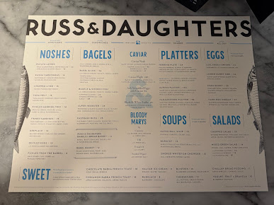Menu Russ & Daughters Cafe - 9