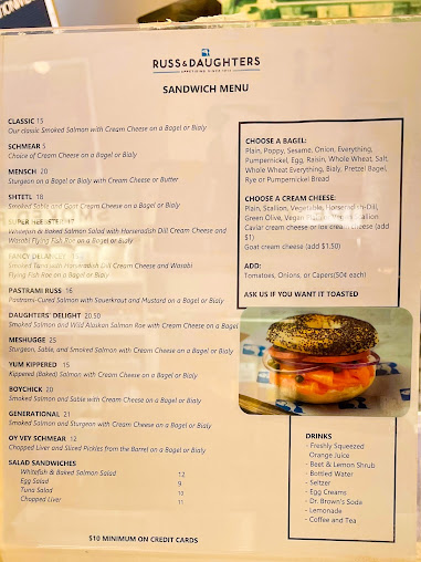 Menu Russ & Daughters - 3