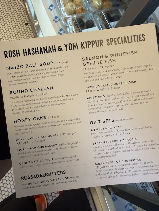 Menu Russ & Daughters - 5
