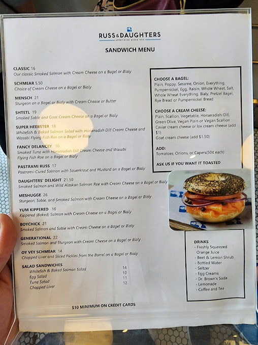 Menu Russ & Daughters - 8