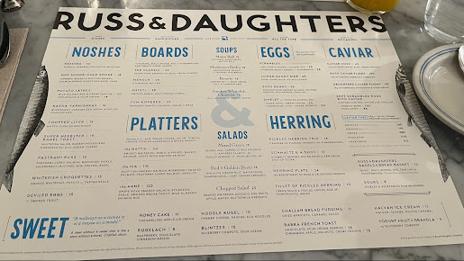 Menu Russ & Daughters - 9