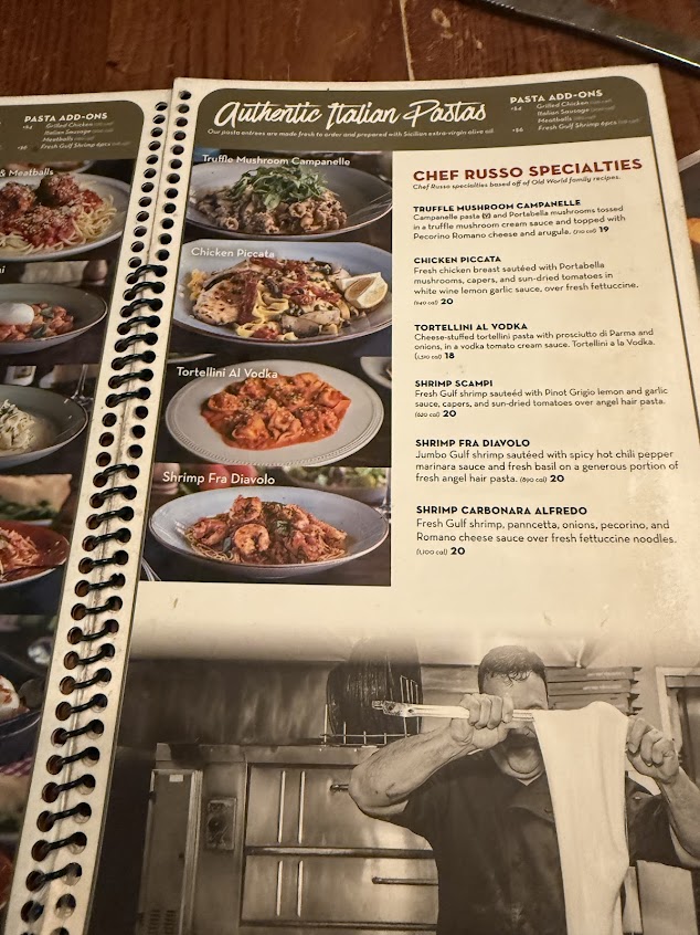 Menu Russos Ny Italian Kitchen And Pizzeria South Padre Island - 6