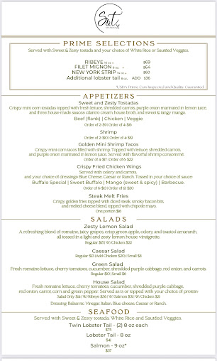 Menu S & T Steakhouse - 0