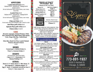 Menu S2 Grills - Halsted - 2