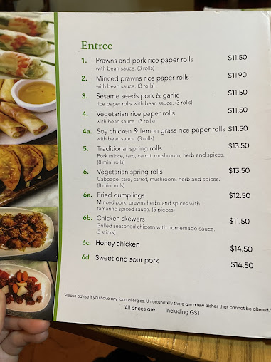 Menu Saigon Express - 2