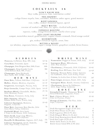 Menu Saint Restaurant Bar & Speakeasy - 0