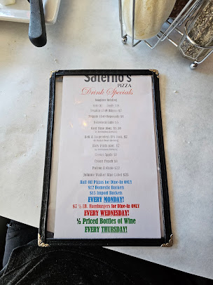 Menu Salernos Pizza Pasta Of Oak Park - 1