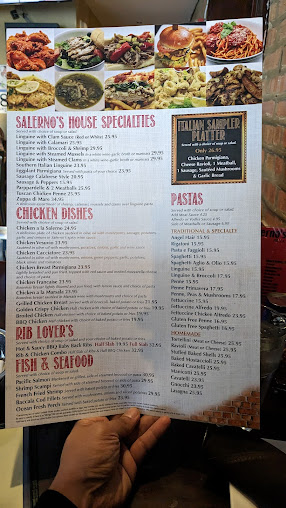 Menu Salernos Pizza Pasta Of Oak Park - 3