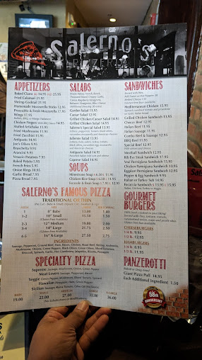 Menu Salernos Pizza Pasta Of Oak Park - 5