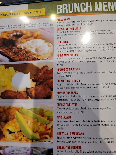 Menu Salsa Tex Mex Plano Texas - 7