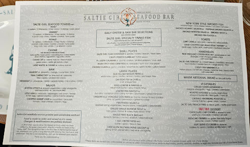 Menu Saltie Girl - 1