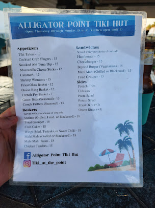 Menu Salty Pearl Alligator Point Tiki - 5