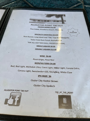 Menu Salty Pearl Alligator Point Tiki - 8