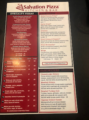 Menu Salvation Pizza Kitchen Bar Rainey St - 6
