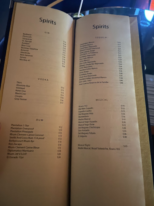Menu Sam First Jazz Club Bar - 3
