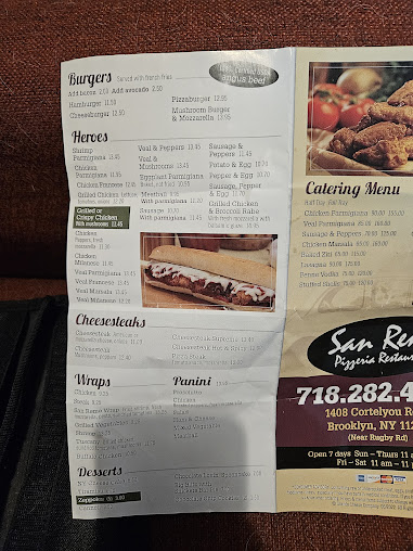Menu San Remo Pizzeria & Restaurant - 8