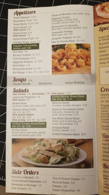 Menu San Remo Pizzeria & Restaurant - 9