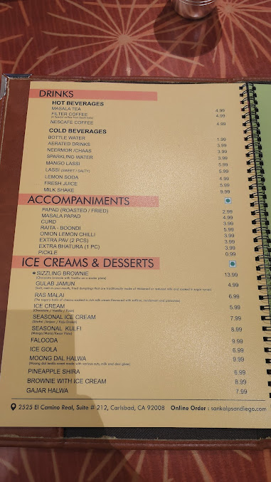 Menu Sankalp The Taste Of India - 1