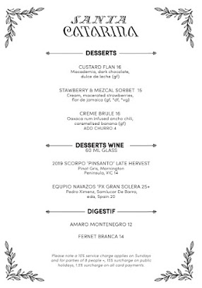 Menu Santa Catarina: Oaxacan Restaurant & Mezcal Ba - 1