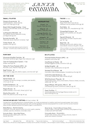 Menu Santa Catarina: Oaxacan Restaurant & Mezcal Ba - 4