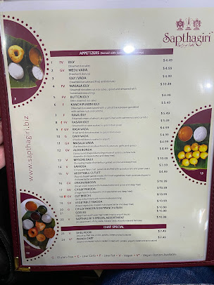 Menu Sapthagiri Taste Of India - 6