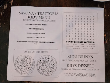 Menu Savona's Trattoria & Bar - Kingston - 0