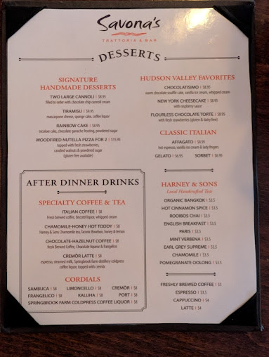 Menu Savona's Trattoria & Bar - Kingston - 6