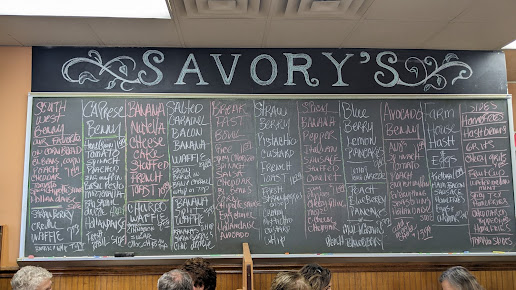 Menu Savory's Family Restaurant - 2