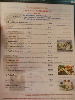 Menu Sawaddee Ka Thai Cuisine Pho - 6