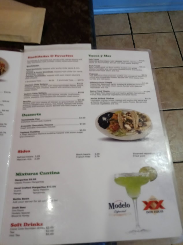 Menu Sazon Tex Mex And More - 0