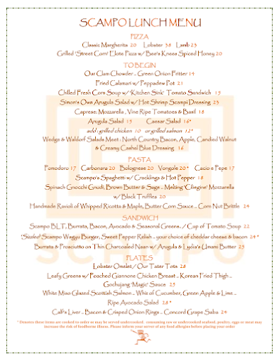 Menu Scampo - 5