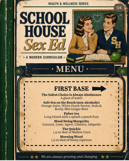 Menu School House Kitchen And Libations - 5