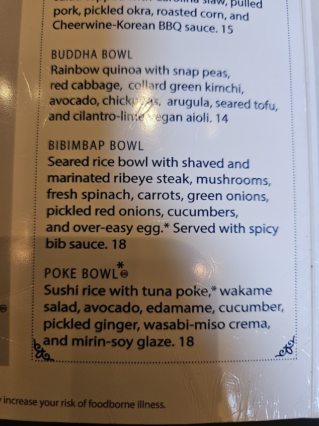 Menu Scratch Kitchen & Taproom - 1