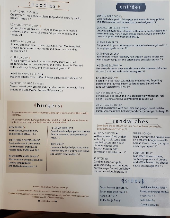 Menu Scratch Kitchen & Taproom - 7