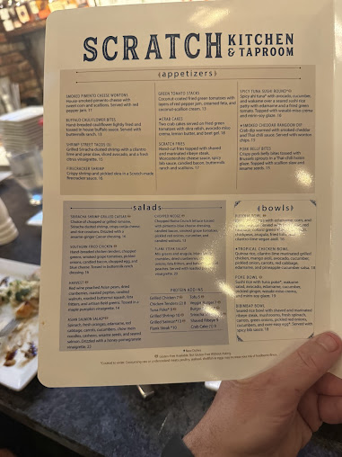 Menu Scratch Kitchen & Taproom - 9