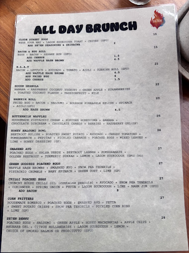 Menu Se7En Cafe By The Sea - 1