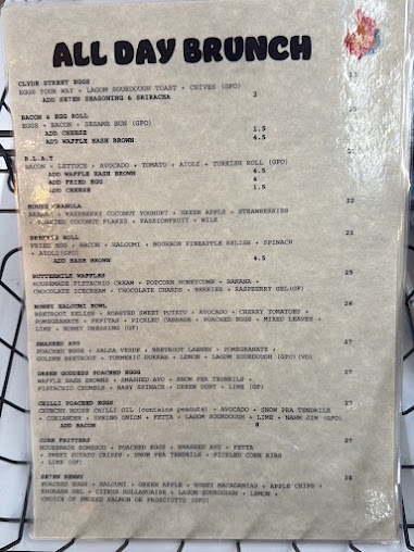 Menu Se7En Cafe By The Sea - 7