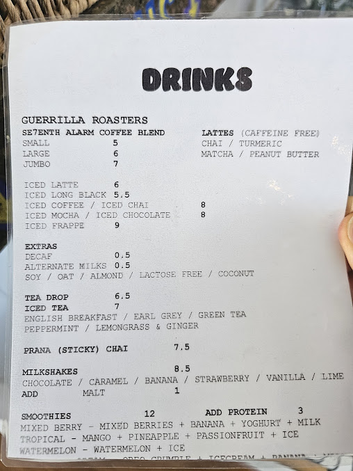 Menu Se7En Cafe By The Sea - 8