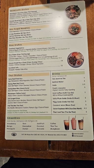 Menu Sea Restaurant - 0