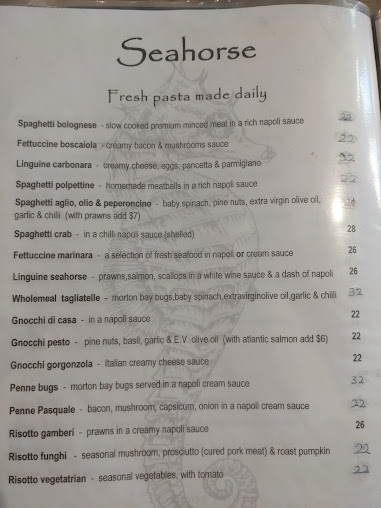 Menu Seahorse Restaurant - 7