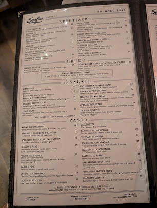 Menu Serafina Tribeca - 0